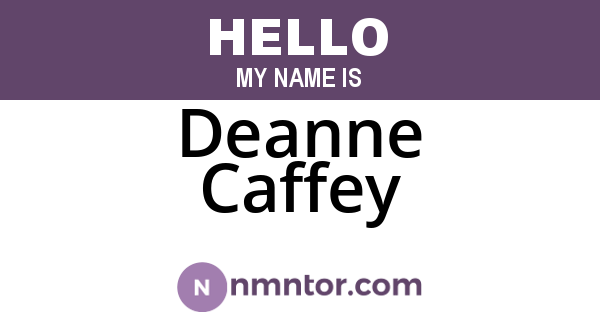 Deanne Caffey