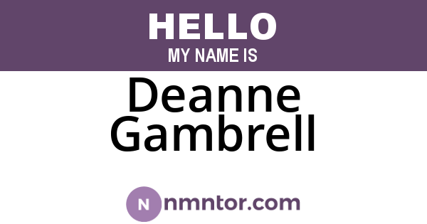 Deanne Gambrell