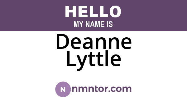 Deanne Lyttle