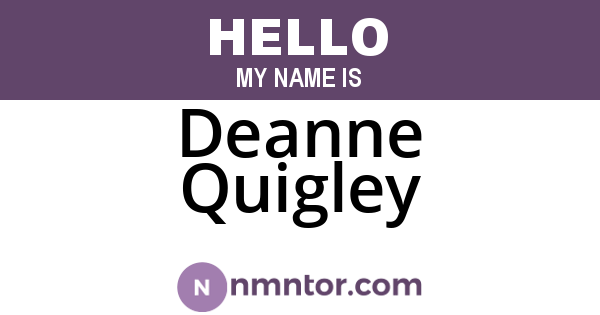 Deanne Quigley