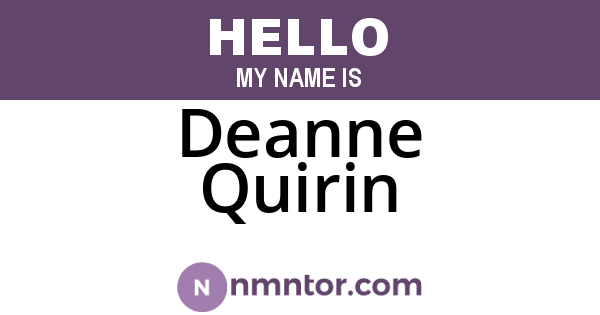 Deanne Quirin