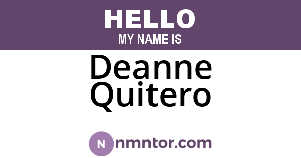 Deanne Quitero