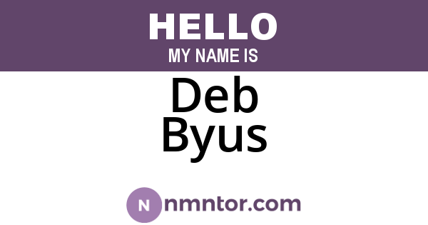 Deb Byus