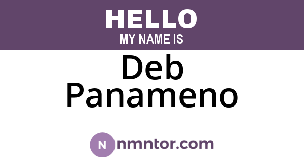 Deb Panameno