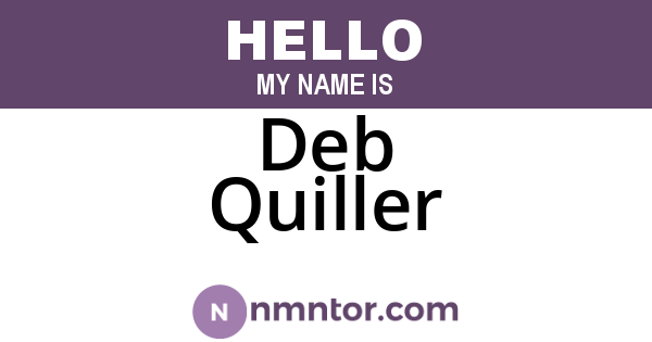 Deb Quiller