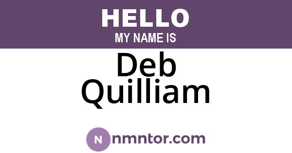 Deb Quilliam