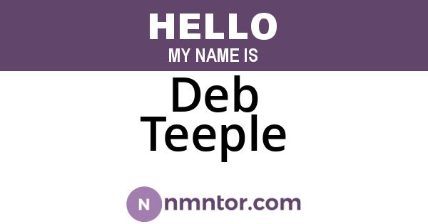 Deb Teeple