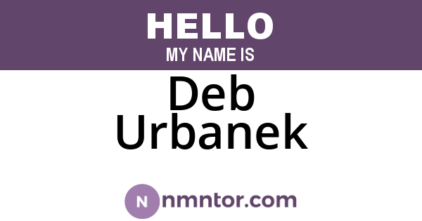 Deb Urbanek