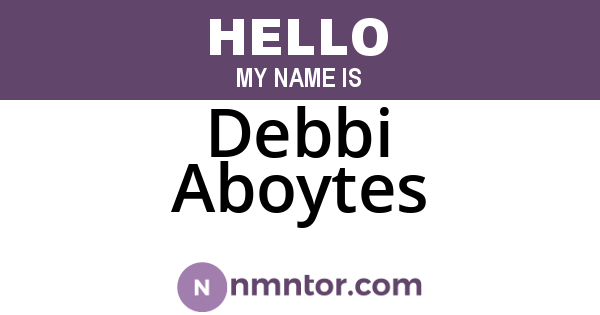 Debbi Aboytes