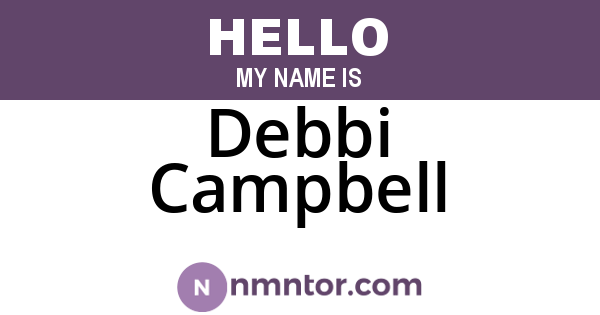 Debbi Campbell