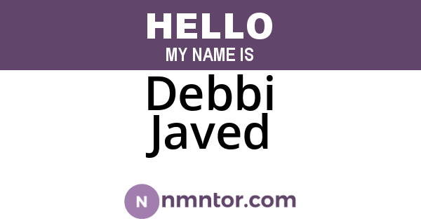 Debbi Javed