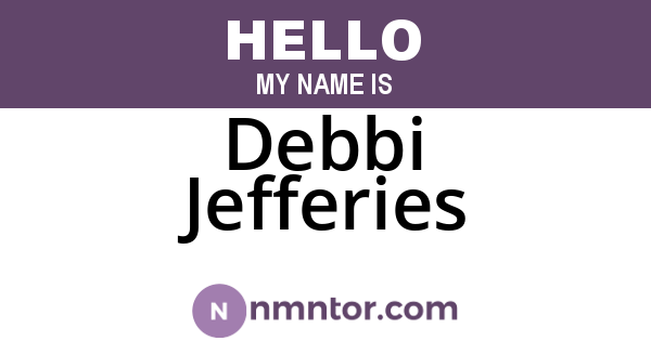 Debbi Jefferies