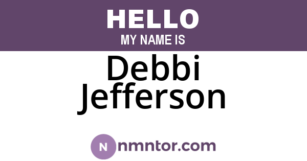 Debbi Jefferson