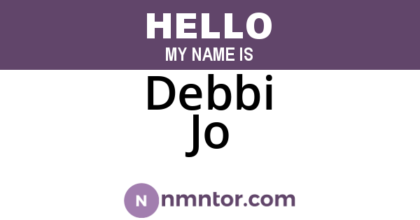 Debbi Jo