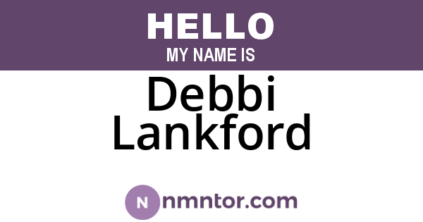 Debbi Lankford