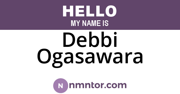 Debbi Ogasawara
