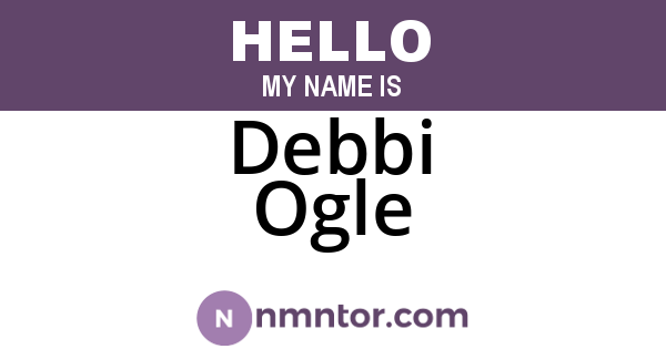 Debbi Ogle