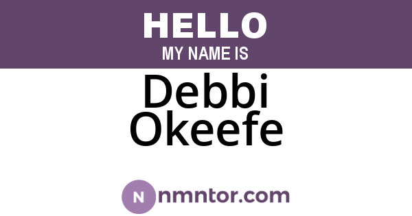 Debbi Okeefe