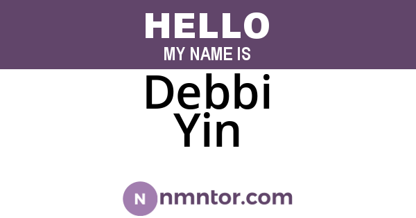 Debbi Yin