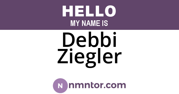 Debbi Ziegler