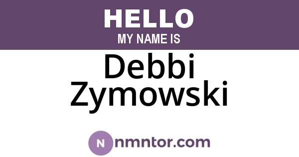 Debbi Zymowski