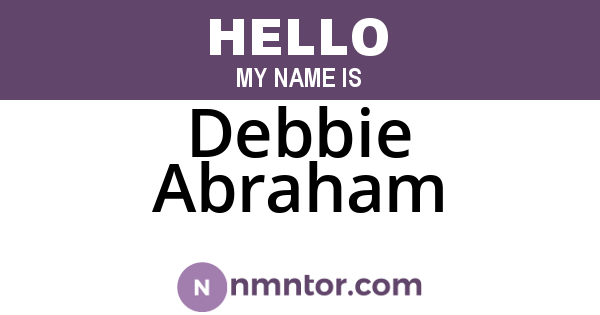Debbie Abraham