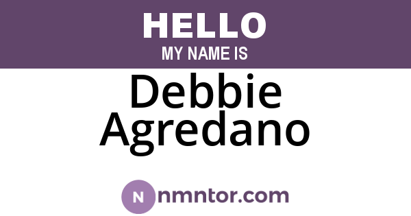 Debbie Agredano