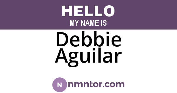 Debbie Aguilar