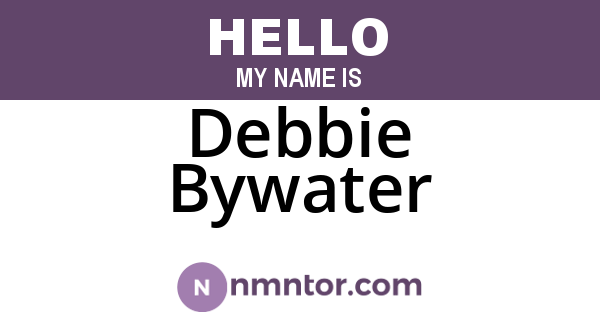 Debbie Bywater