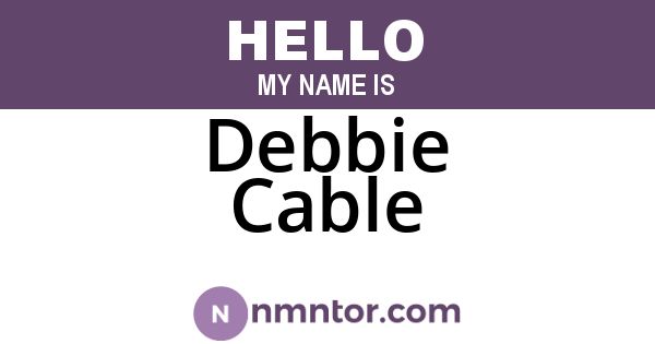 Debbie Cable
