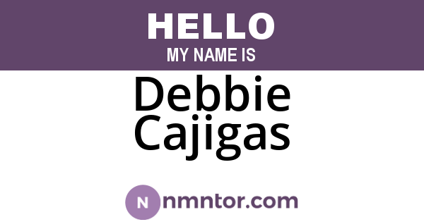 Debbie Cajigas