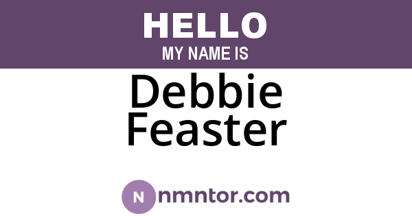 Debbie Feaster