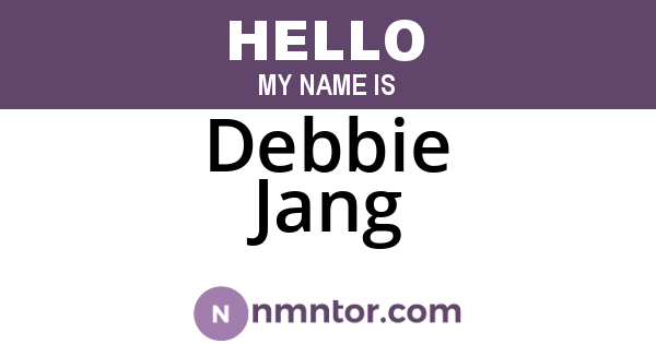 Debbie Jang