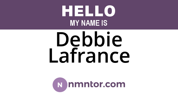 Debbie Lafrance