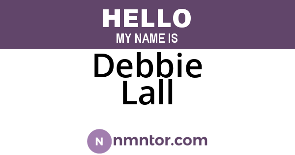 Debbie Lall