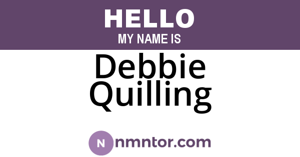 Debbie Quilling