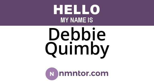 Debbie Quimby