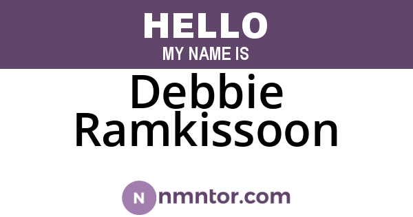 Debbie Ramkissoon