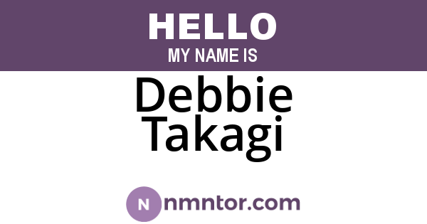 Debbie Takagi