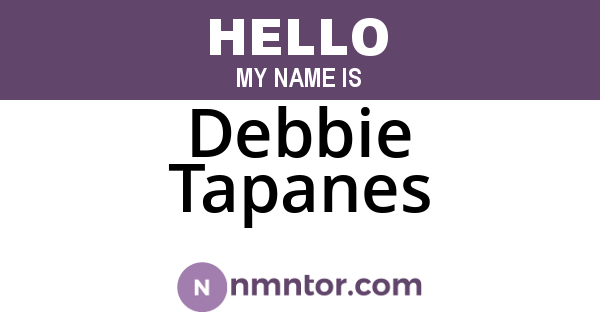 Debbie Tapanes
