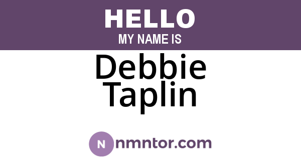 Debbie Taplin