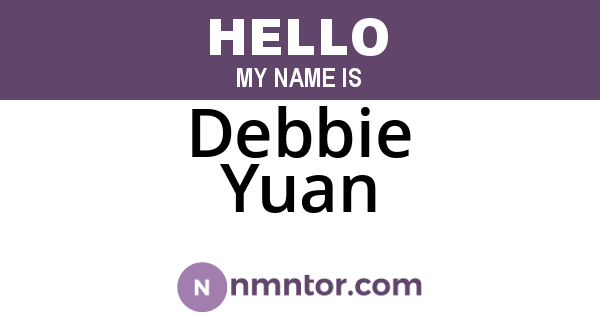Debbie Yuan
