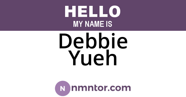 Debbie Yueh