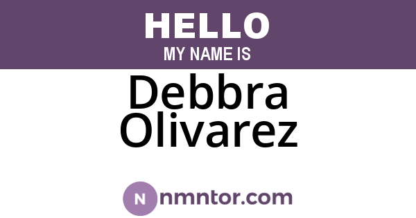 Debbra Olivarez