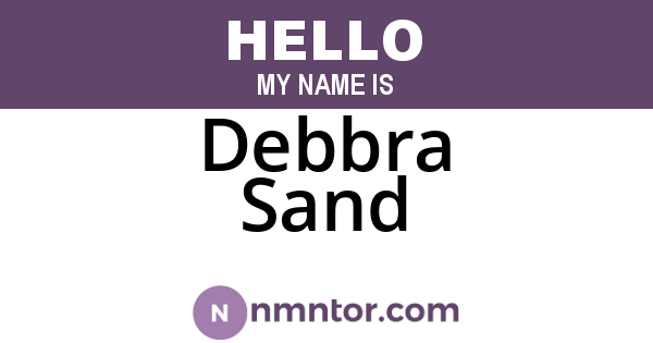 Debbra Sand