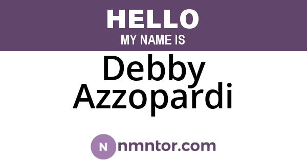 Debby Azzopardi