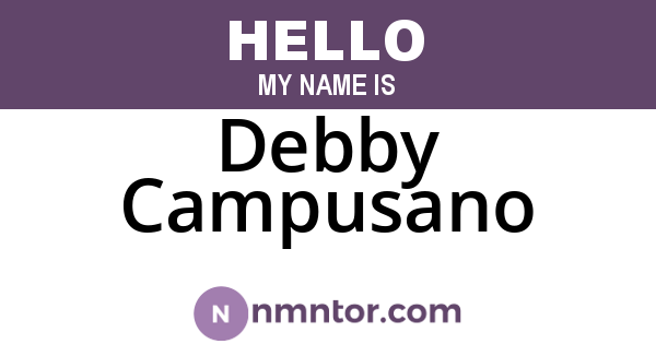 Debby Campusano