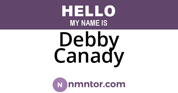 Debby Canady