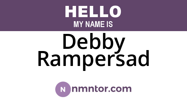 Debby Rampersad