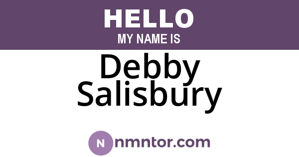 Debby Salisbury